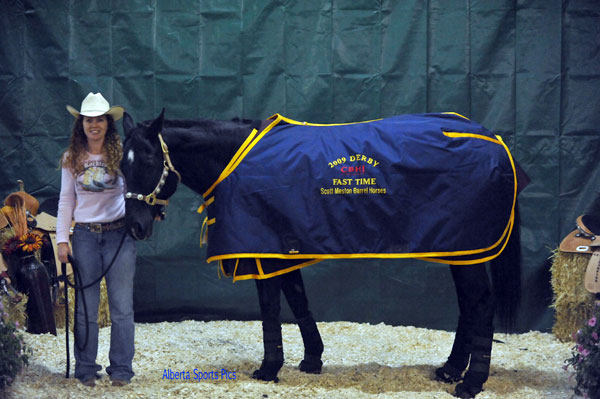 Trina Swerbus & Marthas Ebony Moon - 2009 CBHI Derby Champion, Saddle Winner & Fast Time Winner