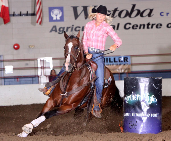 SR Root Sixty Six by Root Beers Boots - Proven Barrel Horse trained by Lynette Brodaway